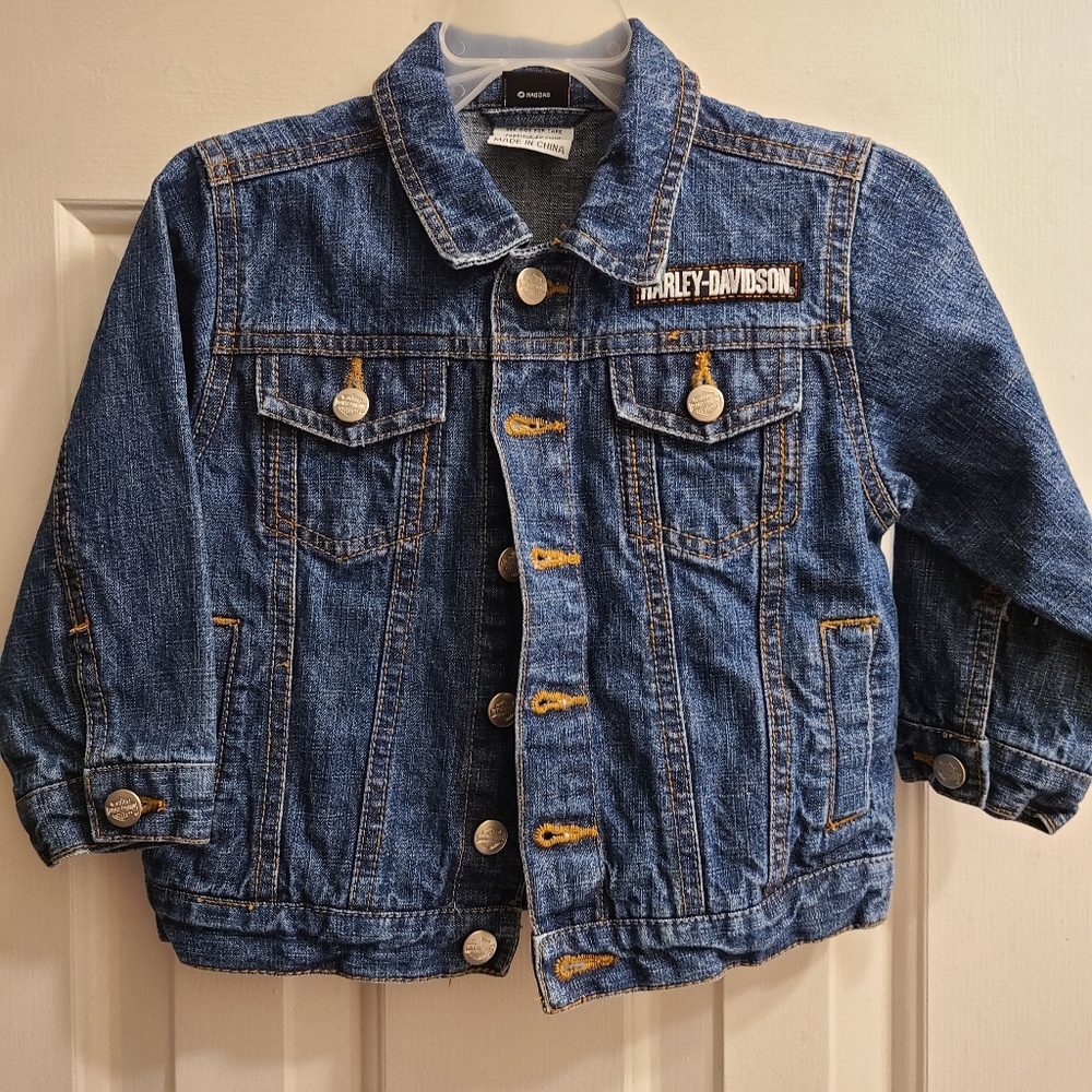 Kids Harley Davidson jean jacket